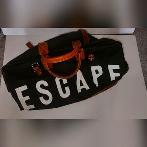 Green and Brown Travel Bag